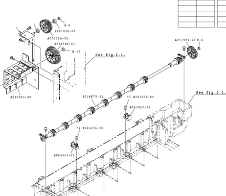 Peças melhoradas para a engrenagem de Noritsu QSS31 Minilab A053914-01 + B014584-01 + A093909 fornecedor