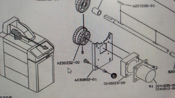 O processador do filme de Noritsu 60 hertz ALINHA o centro duplo V30 Minilab do metal de Gear do motorista A230232 fornecedor