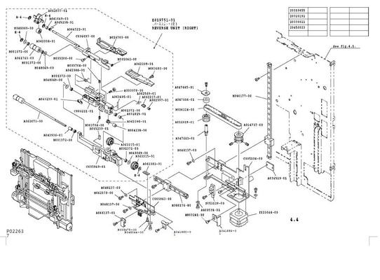C005963 Noritsu 3001 porções da impressora Movement Plate B de Qss3021 33 Minilab fornecedor