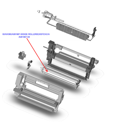 Rolo da fronteira LP7100 Minilab das peças QSS3501 Fuji de A081987 Noritsu Minilab fornecedor