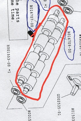 Rolo de B016707 + de B016709 Noritsu Minilab usado fornecedor